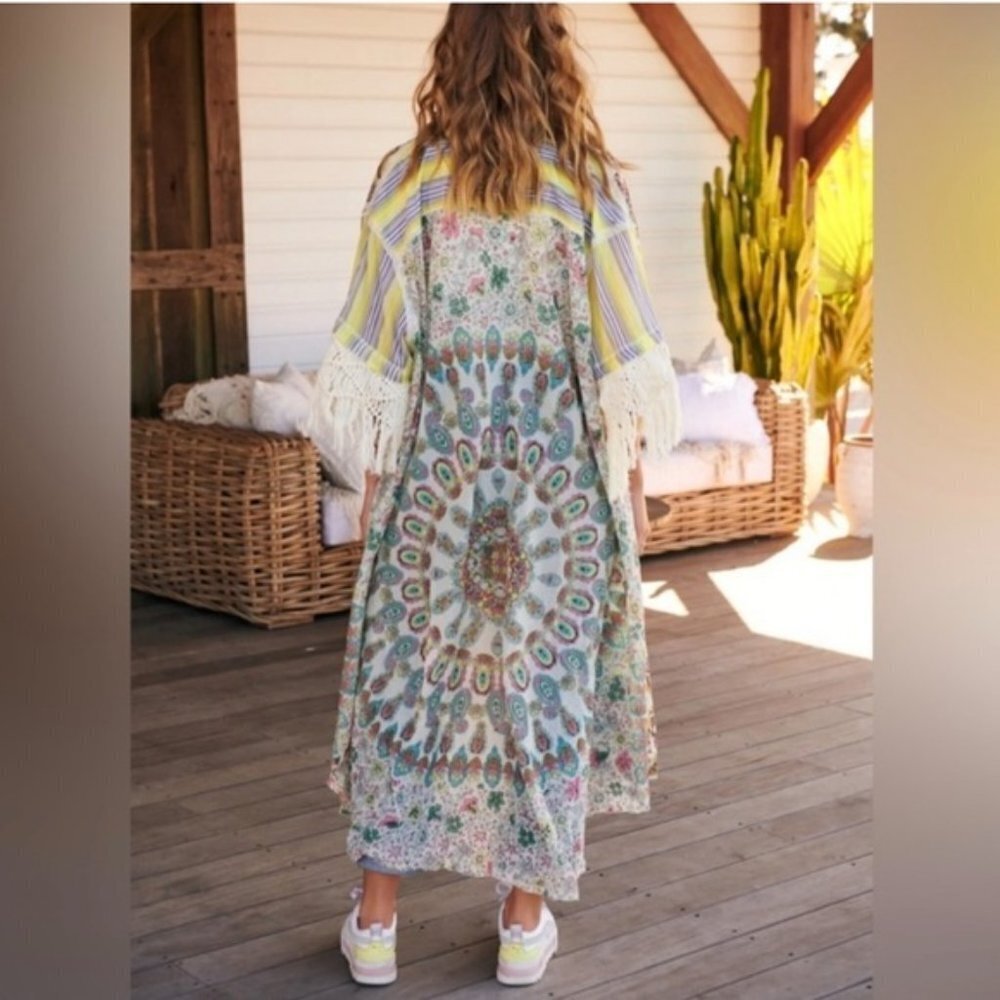 Free People Watching Waves Maxi Shirt s / m - Picture 10 of 14